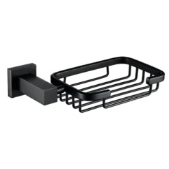Harbour Clarity Matt Black Soap Basket