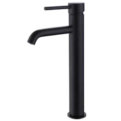 Harbour Clarity Matt Black Tall Basin Mixer Tap