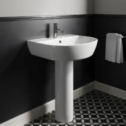 Harbour Clarity 555mm Basin & Full Pedestal