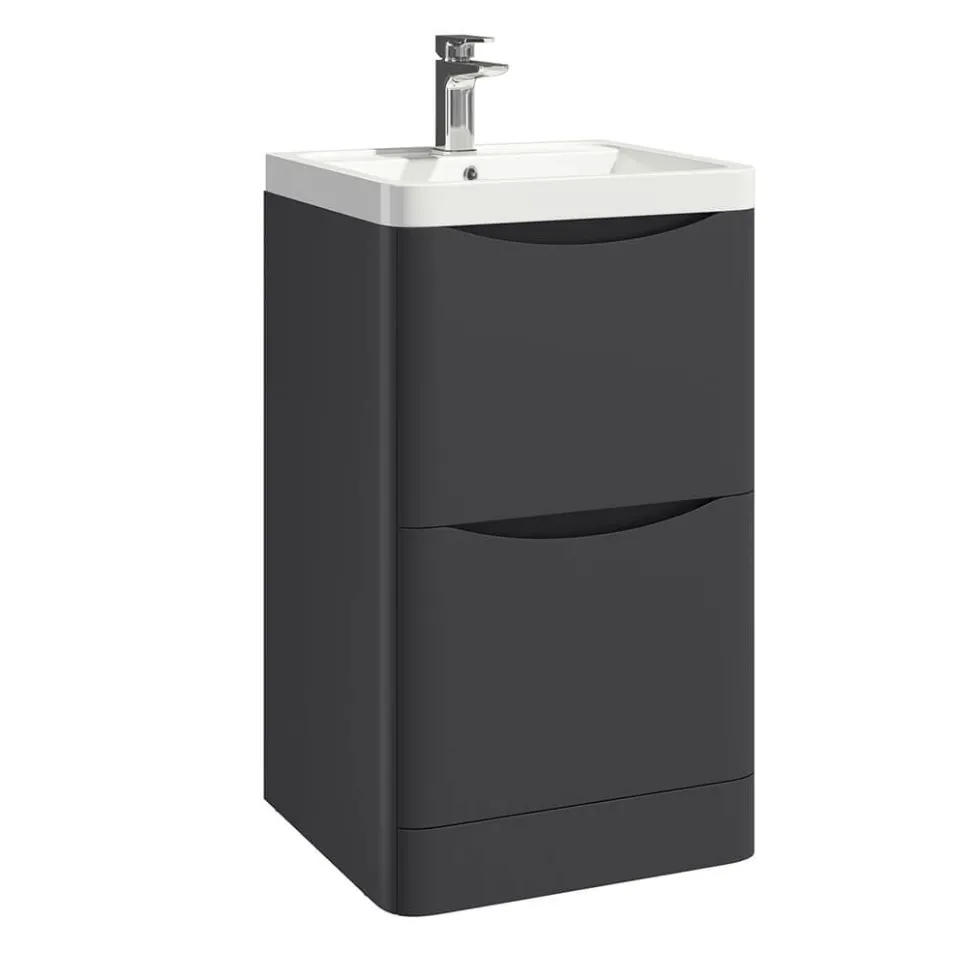Harbour Clarity 500mm Floorstanding Vanity Unit & Basin