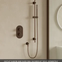Harbour Clarity 2 Outlet Thermostatic Concealed Shower Valve - Brushed Bronze