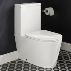 Harbour Clarity Rimless Back to Wall Close Coupled Toilet & Soft Close Seat