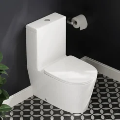 Harbour Clarity Rimless Back to Wall Close Coupled Toilet & Soft Close Seat