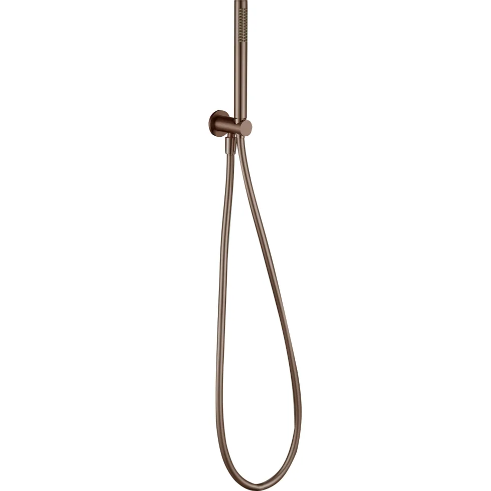 Harbour Clarity Round Shower Handset with Wall Outlet & Hose