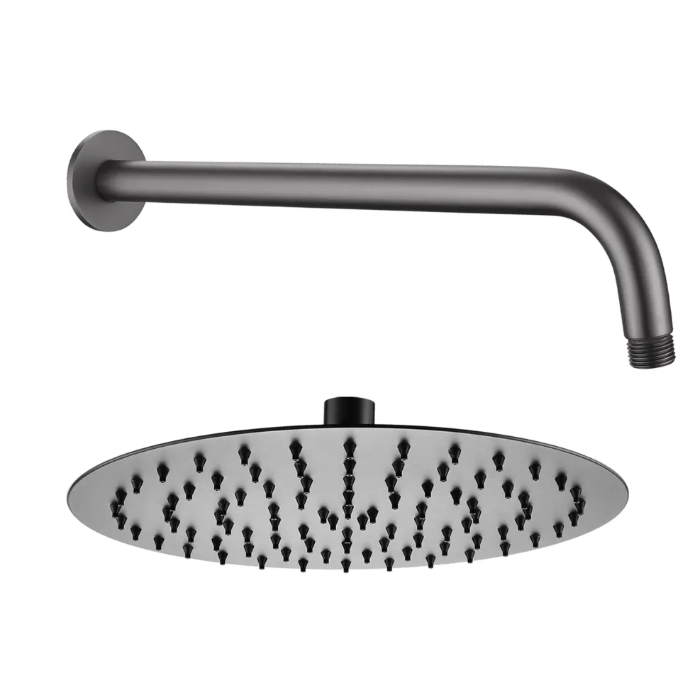 Harbour Clarity Shower Package with 3 Outlet Valve, Fixed Head & Wall Arm, Wall Shower Kit and Overflow Bath Filler