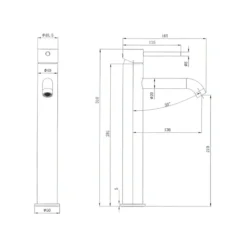 Harbour Clarity Tall Basin Mixer Tap