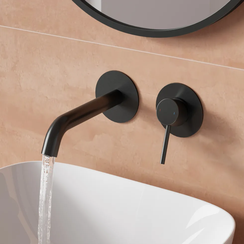 Harbour Clarity Wall Mounted Basin Tap with Easy Plumb Installation Kit