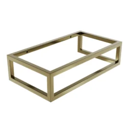 Harbour Concrete 400mm Cloakroom Wall Hung Burnt Orange Basin & Frame