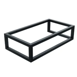 Harbour Concrete 400mm Cloakroom Wall Hung Pink Basin & Frame