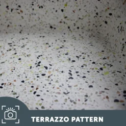 Harbour Concrete 390mm Round Countertop Basin - Natural Terrazzo