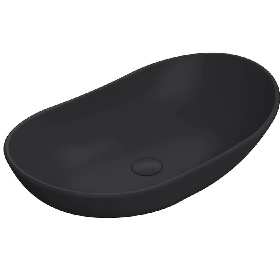 Harbour Curved Matt Finish Countertop Basin - 615 x 360mm