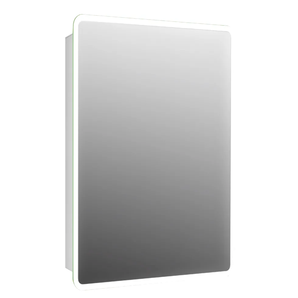 Harbour Design LED Mirrored Cabinet with Demister Pad & Shaver Socket - 500 x 700mm