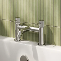 Harbour Fluted Deck Mounted Bath Mixer Tap