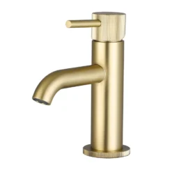 Harbour Fluted Mini Mono Basin Mixer Tap & Waste