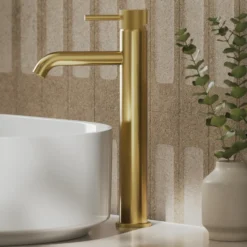 Harbour Fluted Tall Mono Basin Mixer Tap