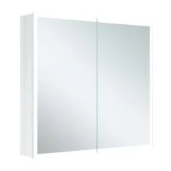 Harbour Glow LED Mirrored Cabinet with Demister Pad & Shaver Socket - 600 x 700mm