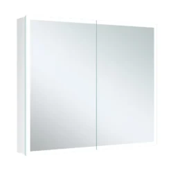 Harbour Glow LED Mirrored Cabinet with Demister Pad & Shaver Socket - 800 x 700mm