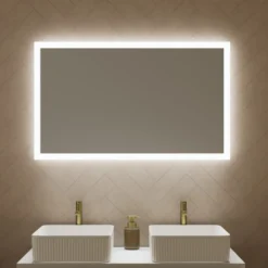 Harbour Glow LED Mirror with Demister Pad & Shaver Socket - 1000 x 600mm