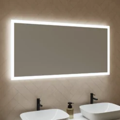 Harbour Glow LED Mirror With Demister Pad & Shaver Socket - 1200 X 600mm