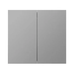 Harbour Icon Double Door LED Bathroom Mirror Cabinet with Demister Pad & Shaver Socket - 800 x 700mm