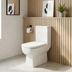 Harbour Icon 550mm Compact Projection Toilet & Wrap Over Soft Close Seat