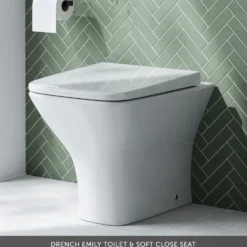 Harbour Icon 1100mm Left Hand Combination Bathroom Toilet & Sink Unit - Graphite Grey