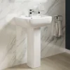 Harbour Icon 550mm 1 Tap Hole Basin & Pedestal