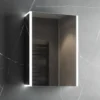 Harbour Icon Single Door LED Bathroom Mirror Cabinet with Demister Pad & Shaver Socket - 500 x 700mm