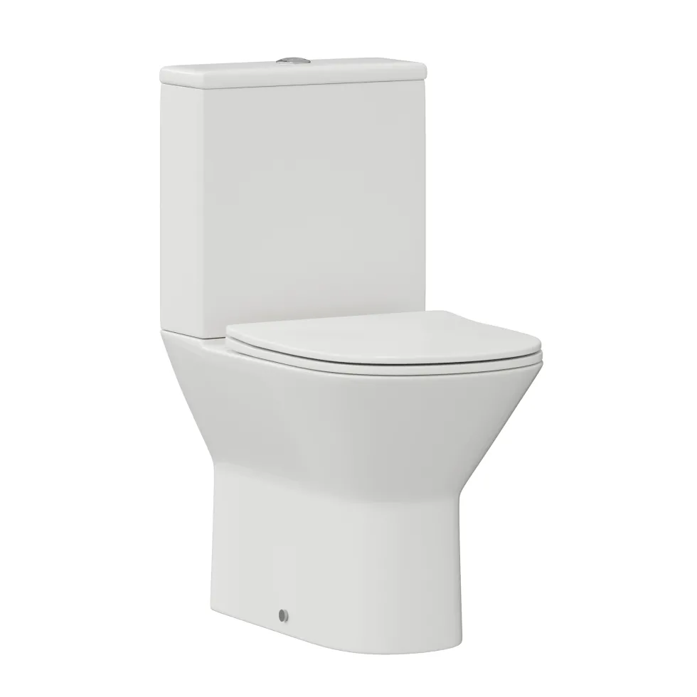 Harbour Identity Close Coupled Rimless Back to Wall Toilet & Soft Close Seat
