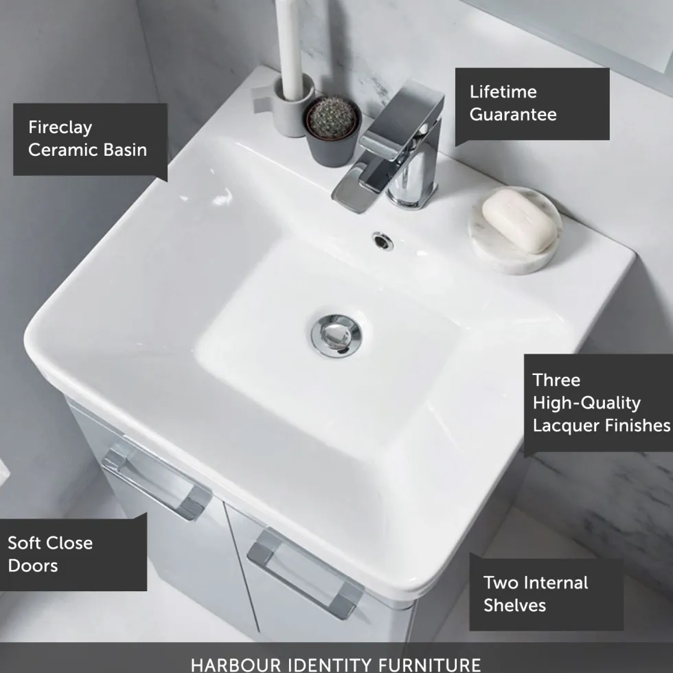 Harbour Identity 500mm Floorstanding Vanity Unit & Basin