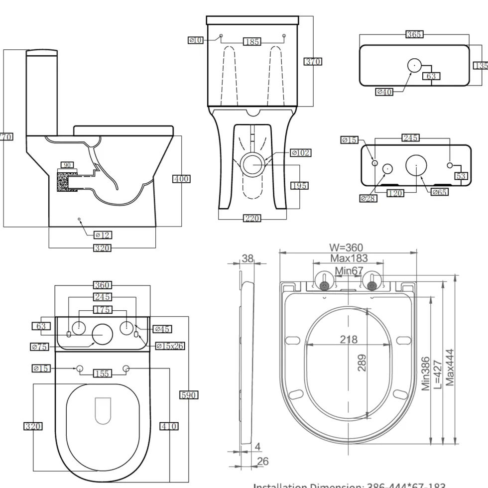 Harbour Identity Rimless Toilet & Basin Bathroom Suite
