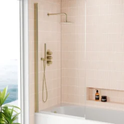 Harbour i8 Easy Clean 8mm Single Panel Bath Screen - 1500 x 800mm