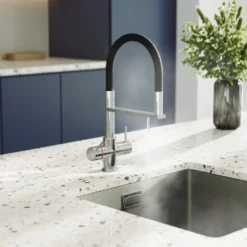 Harbour 4-in-1 Flexi Spout Instant Boiling Water Tap with WRAS-Approved Digital Boiler & Filter