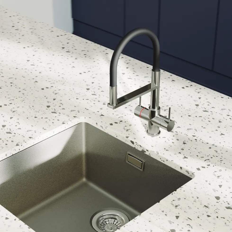 Harbour 4-in-1 Flexi Spout Instant Boiling Water Tap with WRAS-Approved Digital Boiler & Filter