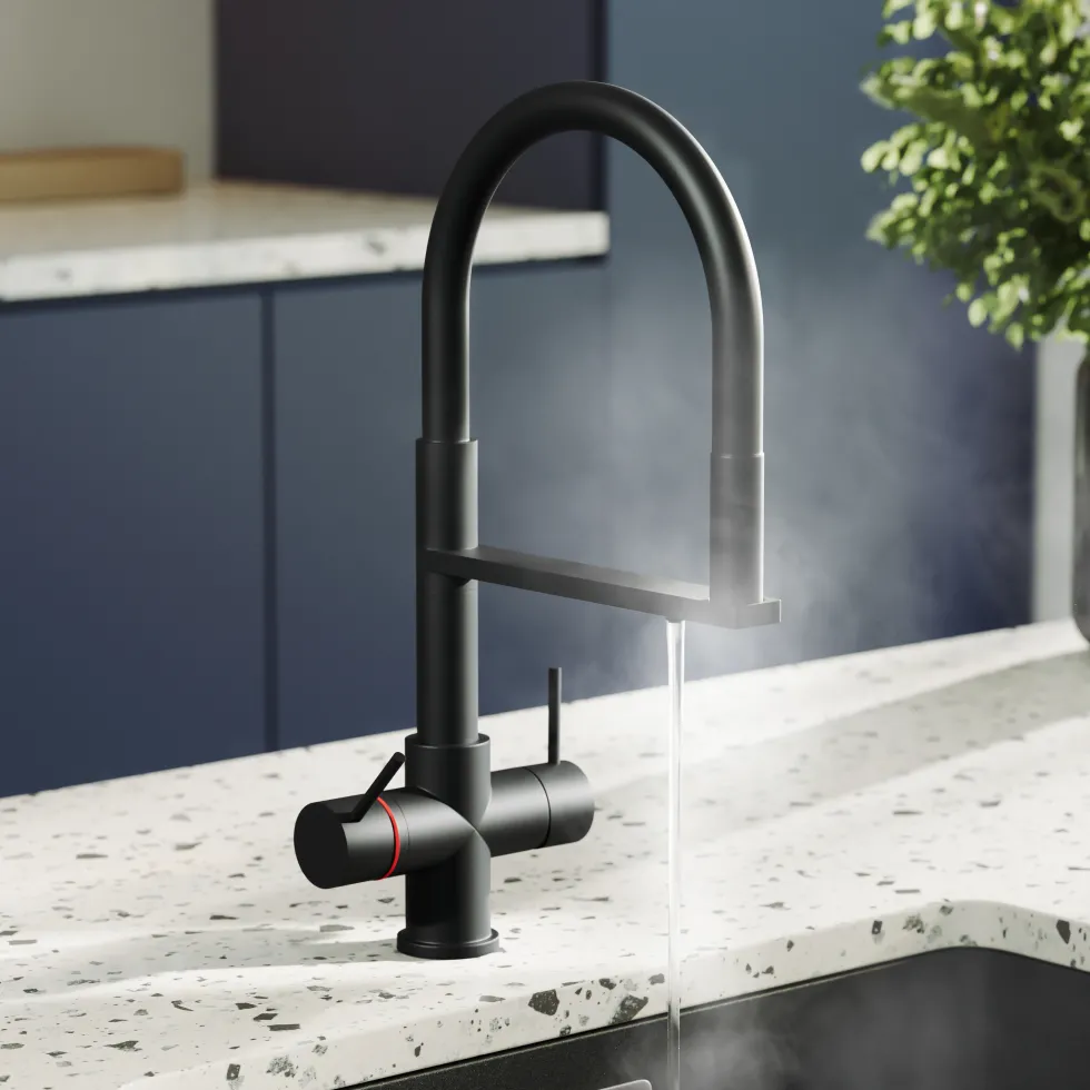 Harbour 4-in-1 Flexi Spout Instant Boiling Water Tap with WRAS-Approved Digital Boiler & Filter