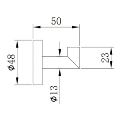 Harbour Knurled Robe Hook