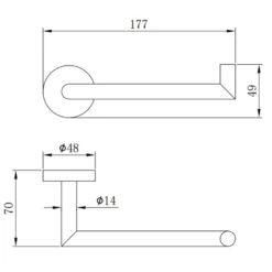 Harbour Knurled Toilet Roll Holder