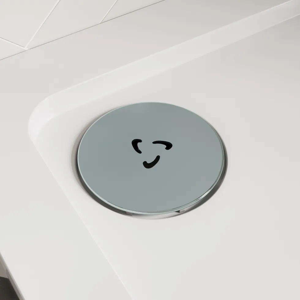 Harbour Luxury 90mm Metal Topped Shower Tray Waste
