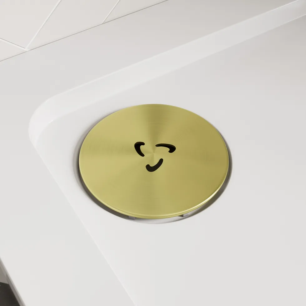 Harbour Luxury 90mm Metal Topped Shower Tray Waste