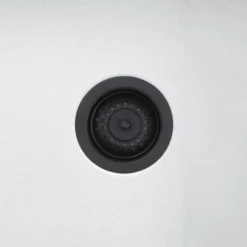 Harbour 90mm Matt Black Basket Strainer Kitchen Sink Waste