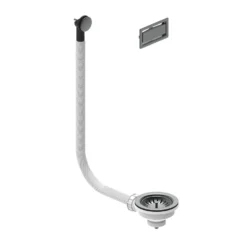 Harbour 90mm PVD Gunmetal Basket Strainer Kitchen Sink Waste & Overflow Covers