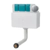 Harbour Pneumatic Dual Flush Concealed Cistern with Polystyrene Jacket & Chrome Button