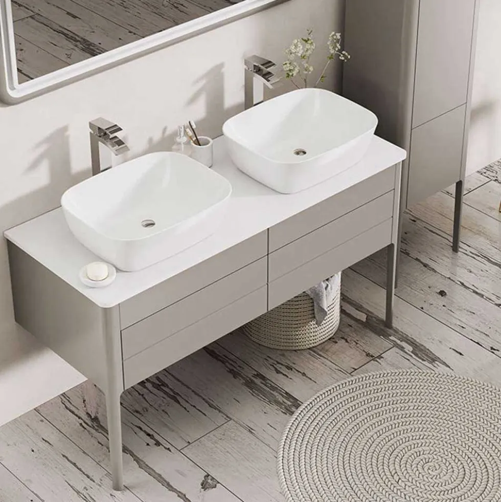 Harbour Serenity 1180mm Floorstanding Unit & Worktop - French Grey