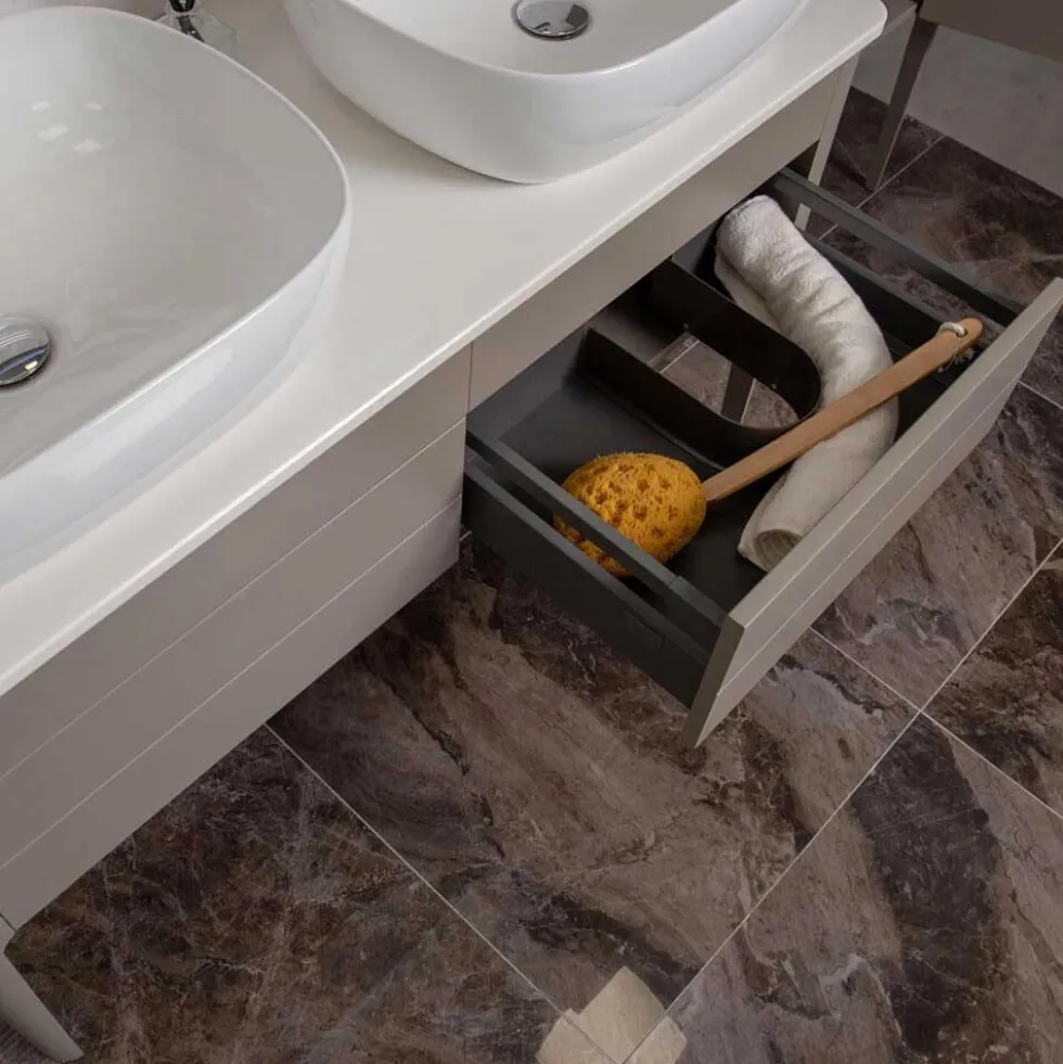 Harbour Serenity 1180mm Floorstanding Unit & Worktop - French Grey