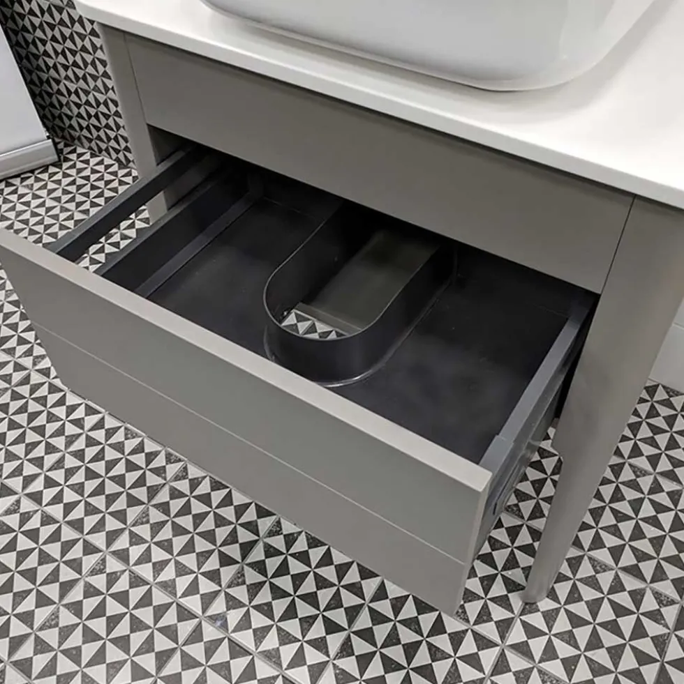 Harbour Serenity 630mm Floorstanding Unit & Worktop - French Grey