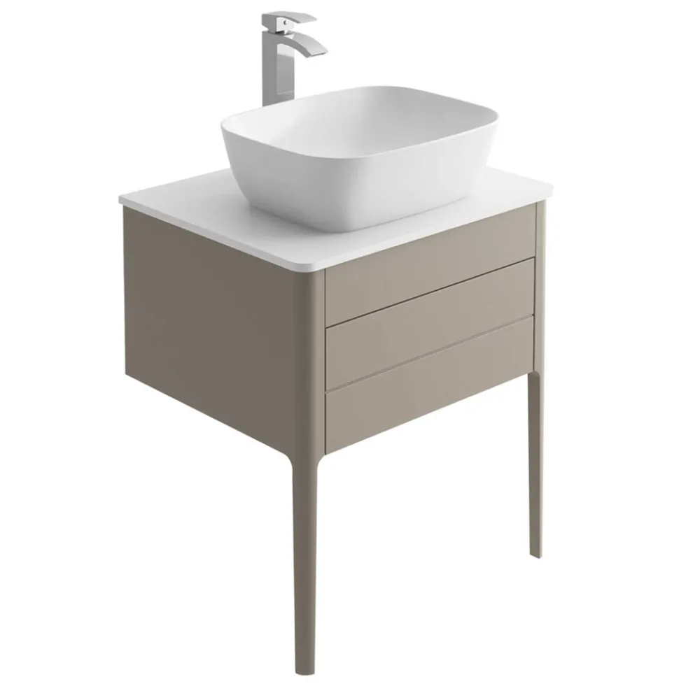 Harbour Serenity 630mm Floorstanding Unit & Worktop - French Grey
