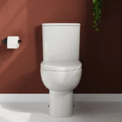 Harbour Serenity Rimless Back To Wall Close Coupled Toilet with Soft Close Seat