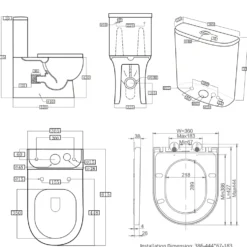 Harbour Serenity Rimless Toilet & Basin Bathroom Suite