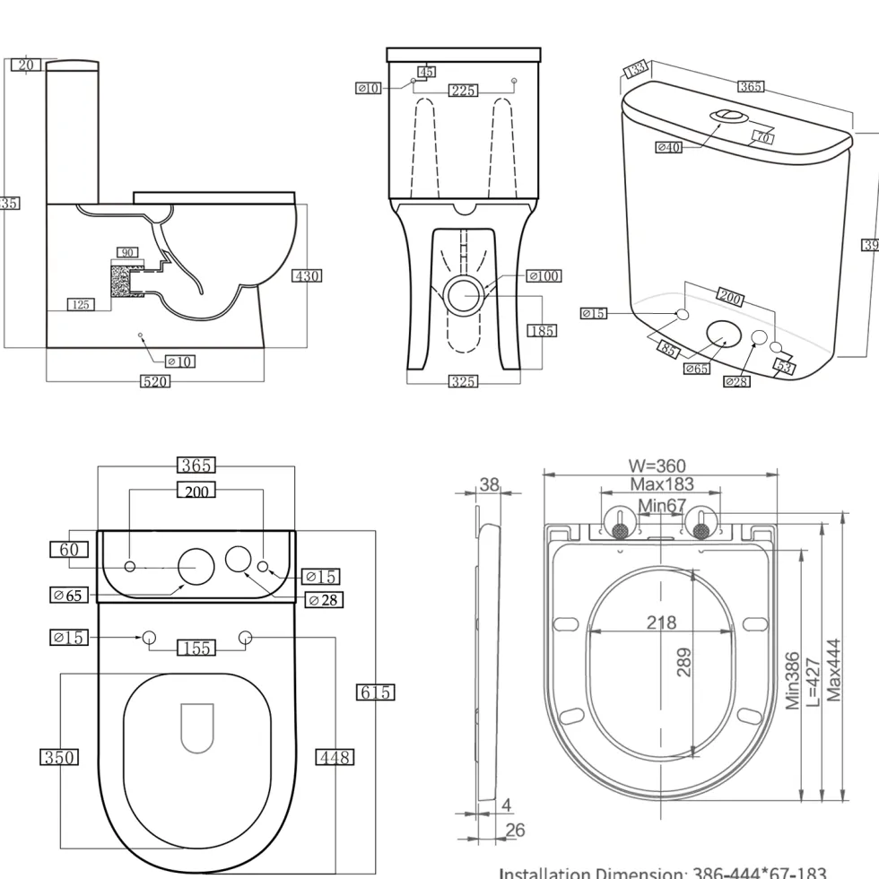Harbour Serenity Rimless Toilet & Basin Bathroom Suite