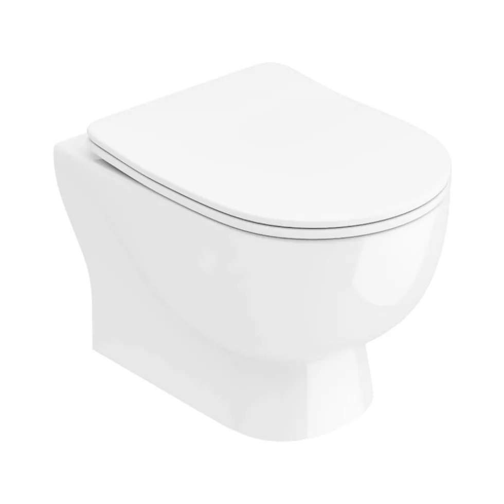 Harbour Serenity Rimless Wall Hung Toilet with Soft Close Seat
